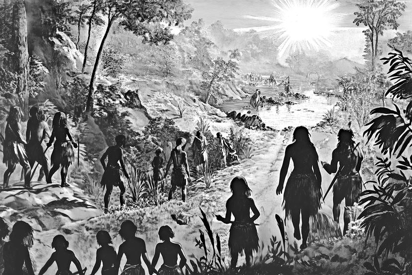 Group of explorers